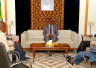 Les responsables de TV SAT TÉLÉAFRICA reçu en audience par le Ministre de la Communication.
